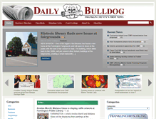 Tablet Screenshot of dailybulldog.com